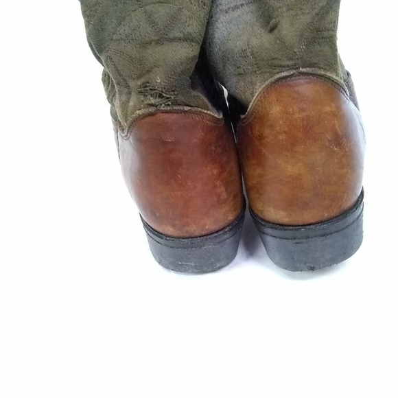 Durango Mens GOODYEAR Well Tan Brown Distress Leather Cowboy/Western Boots 9 EE - Picture 3 of 10